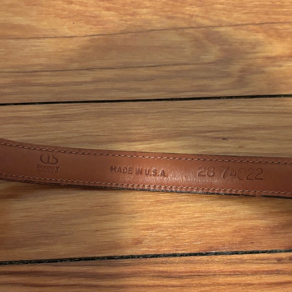Dooney & Bourke Brown Leather Belt with Gold Buckle - Picture 5 of 7